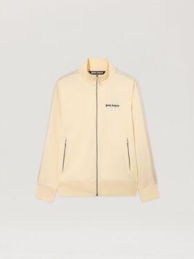 PALM ANGELS Classic Logo Track Jacket IVORY BLACK PMBD058S26FAB001