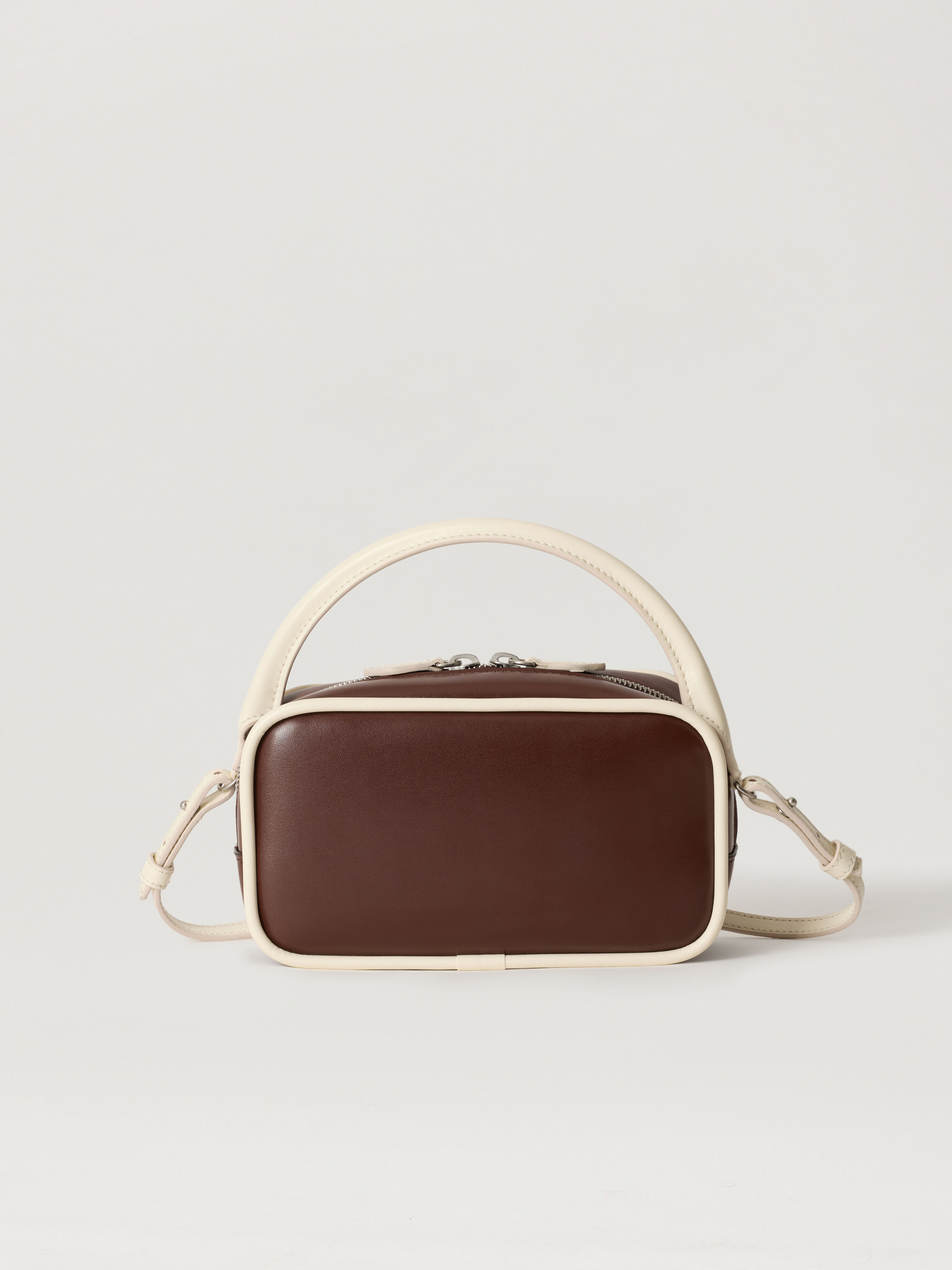 PALM ANGELS Borsa A Tracolla Con Logo Classico BROWN - BEIGE PAWNQ01F26FB01