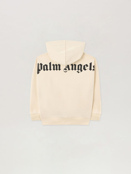 PALM ANGELS Overlogo Oversize Fit Hoodie OFF WHITE PBBB011S26FLE001