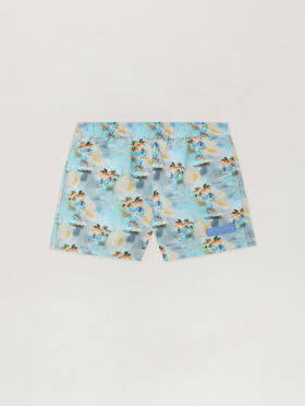 PALM ANGELS Aop Tie Dye Short Beachwear BLU BIMBO/ BABY BLUE PBFD001S26FAB001