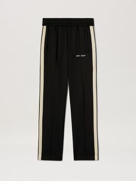 PALM ANGELS Classic Logo Track Pants BLACK - OFF WHITE PMCJ020C99FAB001