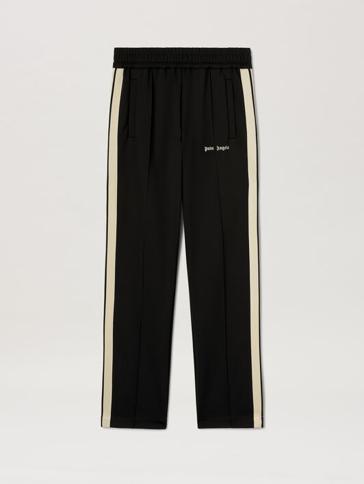 PALM ANGELS Classic Logo Track Pants BLACK - OFF WHITE PMCJ020C99FAB001