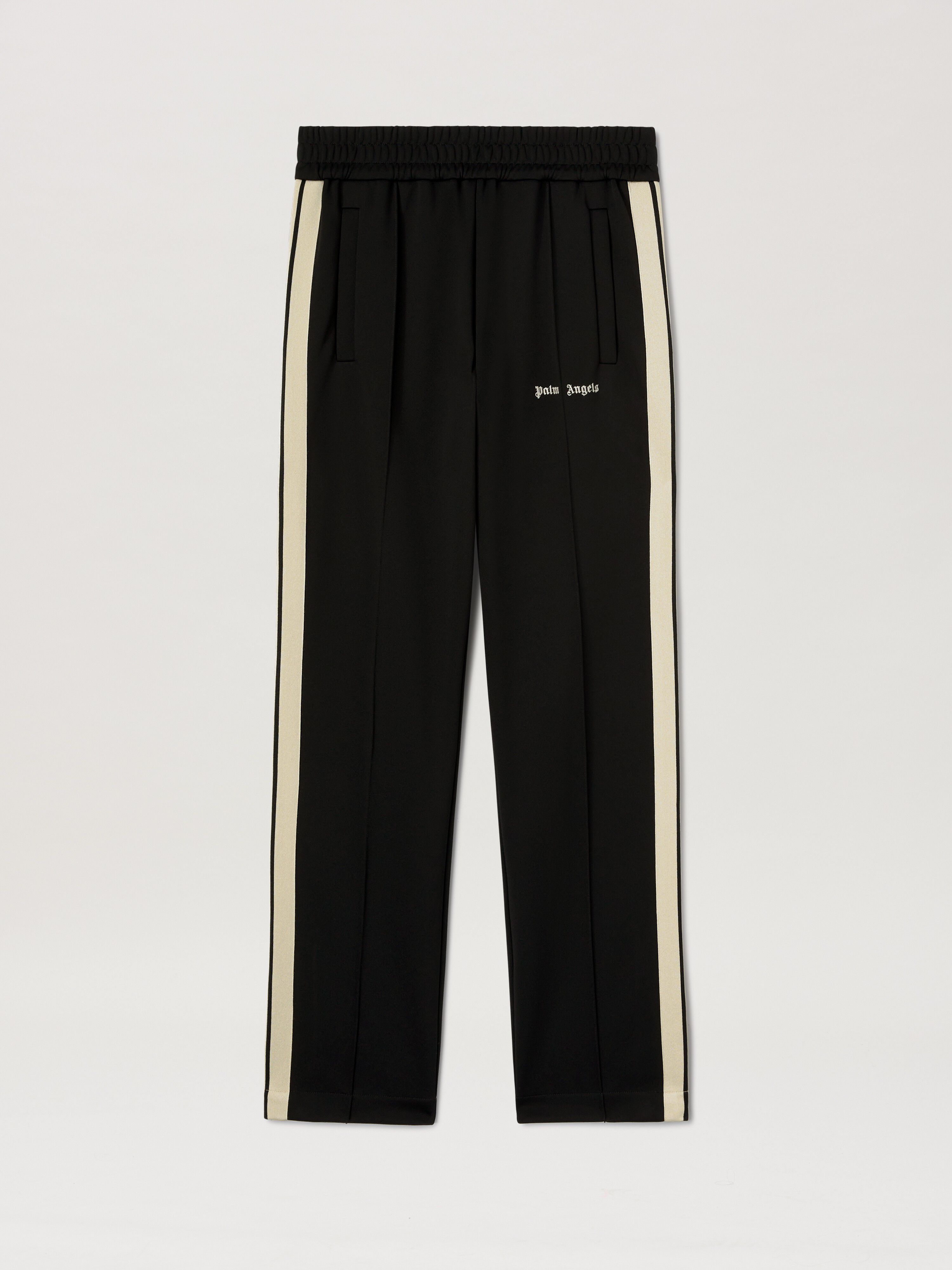 PALM ANGELS Classic Logo Track Pants BLACK - OFF WHITE PMCJ020C99FAB001