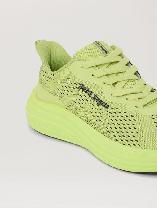 PALM ANGELS Sunset Sneakers LIME BLACK PMIA10LS26LEA001
