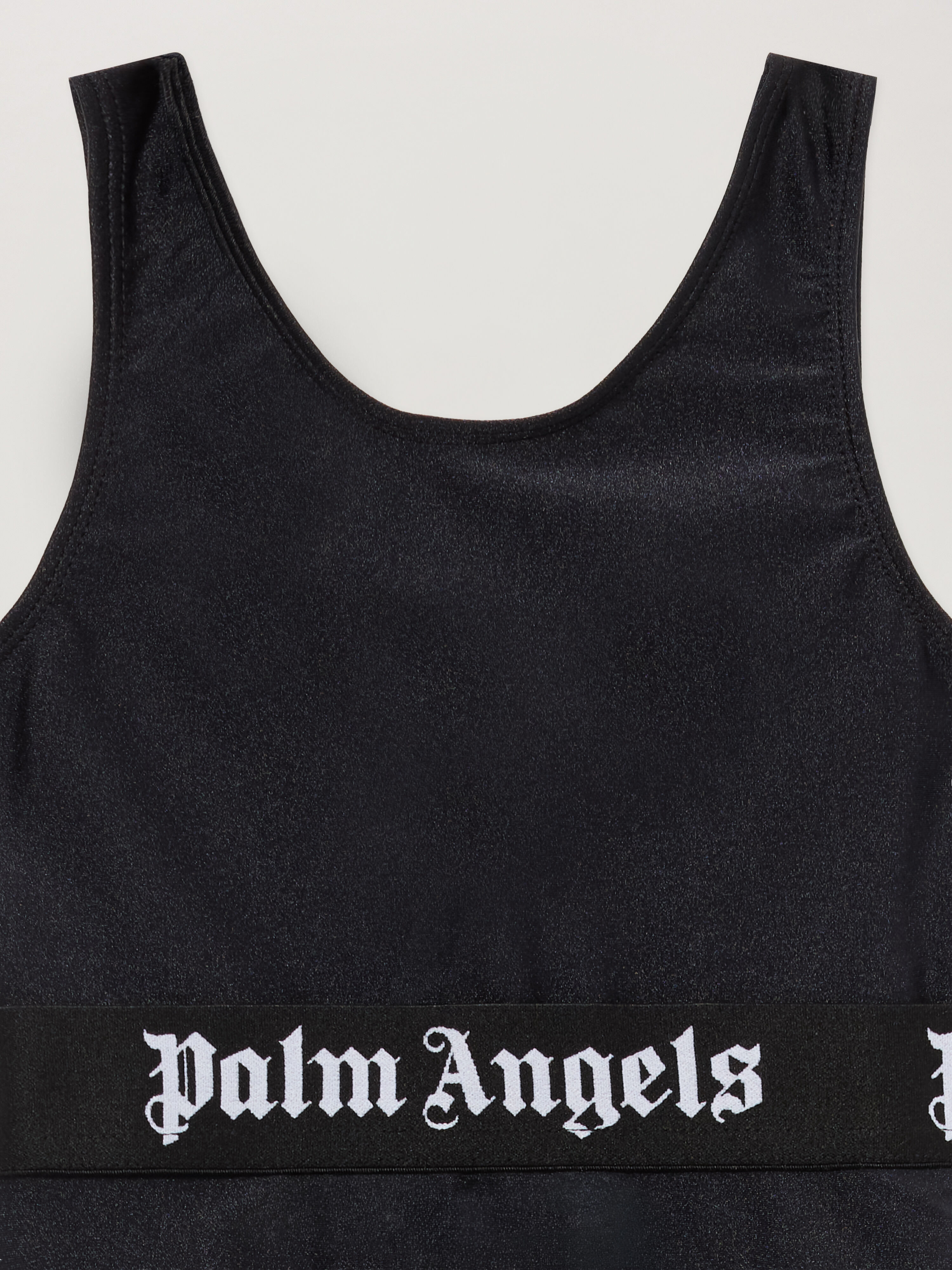 PALM ANGELS Logo Band Swimsuit NERO/BLACK PGFC002S26JER001
