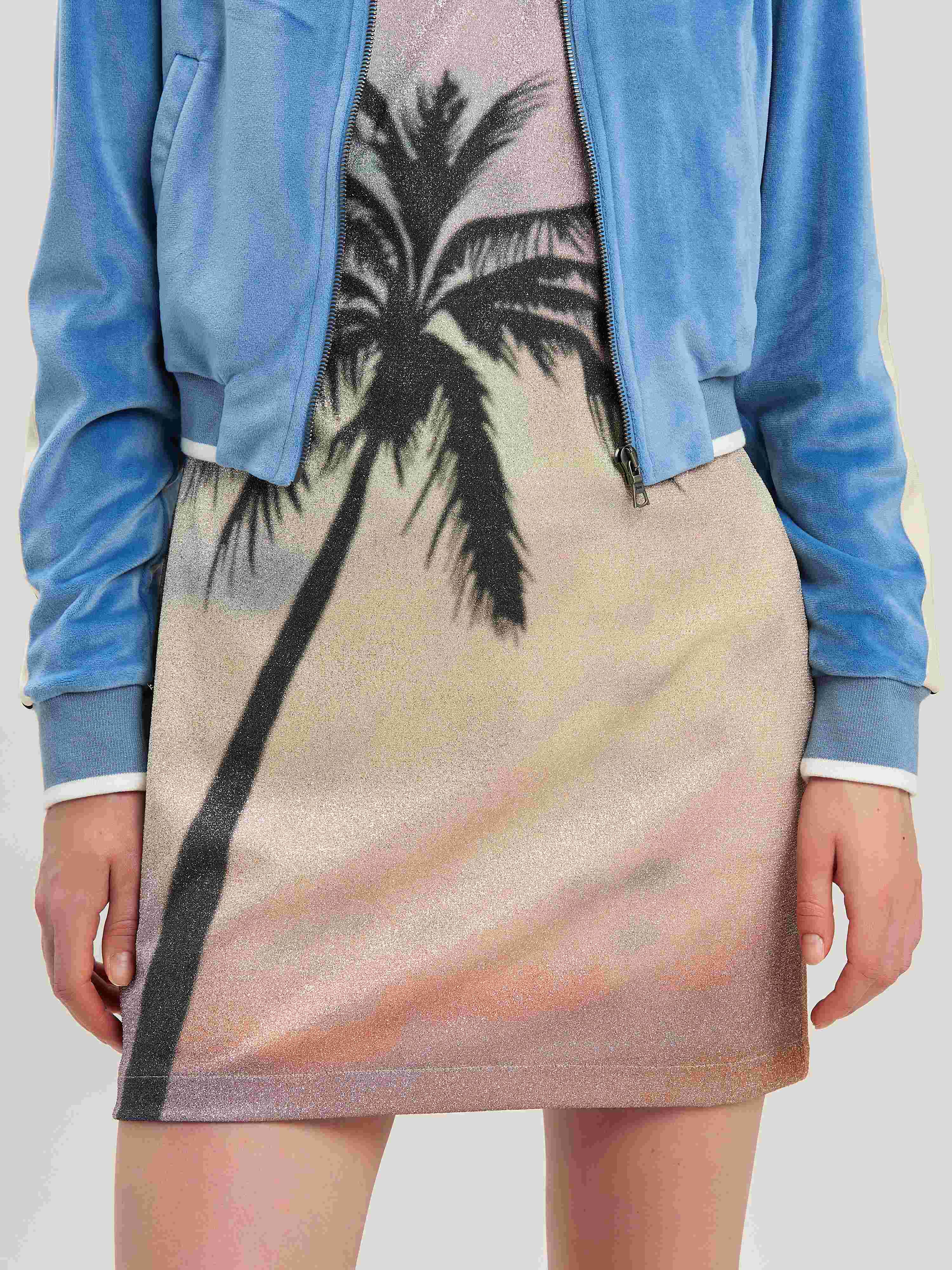 PALM ANGELS  Sunrise palm dress MULTICOLOR - BLACK PWDB256S25FAB001