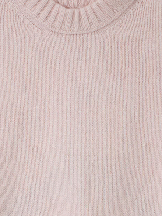 Curved Logo Knit Crewneck PALM ANGELS Curved Logo Knit Crewneck ROSE PINK - BRICK RED PGHE002F25KNI002
