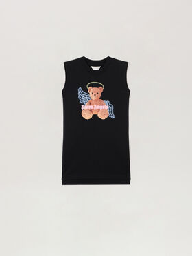 PALM ANGELS Bear Angel Sleeveless Dress NERO/BLACK PGDH003S26JER001