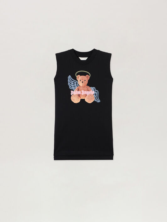 PALM ANGELS Bear Angel Sleeveless Dress NERO/BLACK PGDH003S26JER001