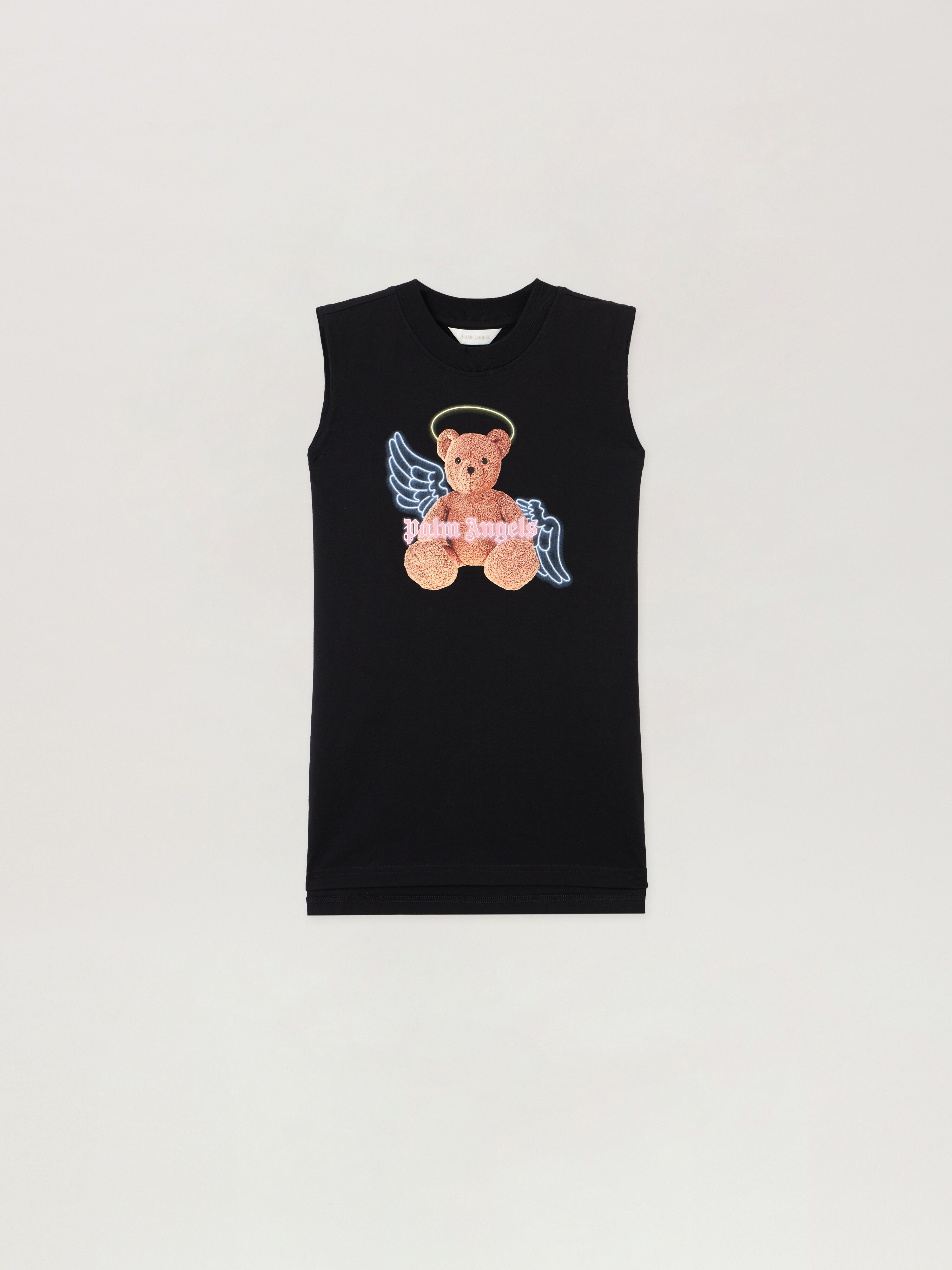 PALM ANGELS Bear Angel Sleeveless Dress NERO/BLACK PGDH003S26JER001