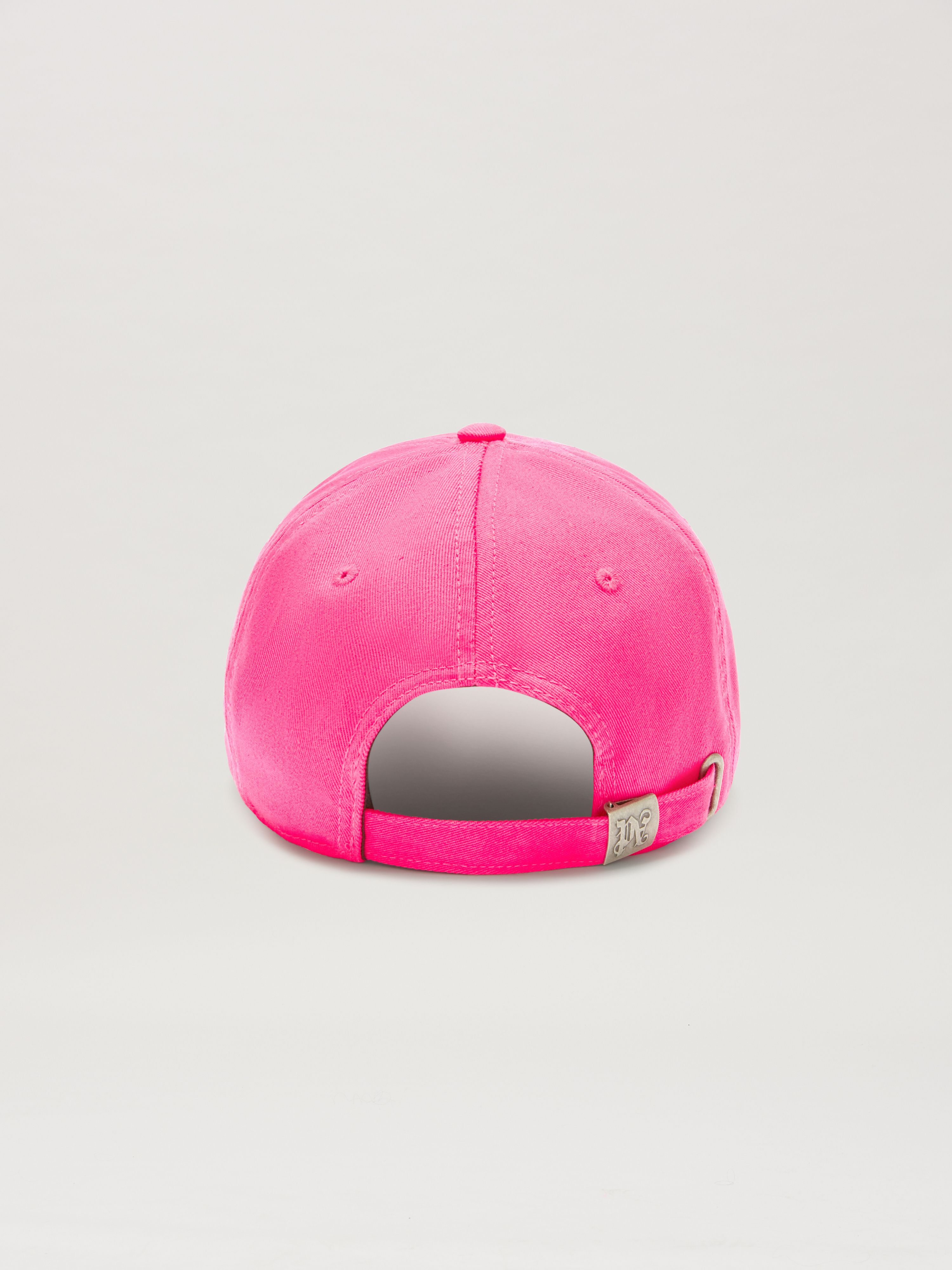 PALM ANGELS  Baseballcap mit eingesticktem geschwungenem Logo FUCHSIA - SOFT PINK PMLB10AS25FAB001