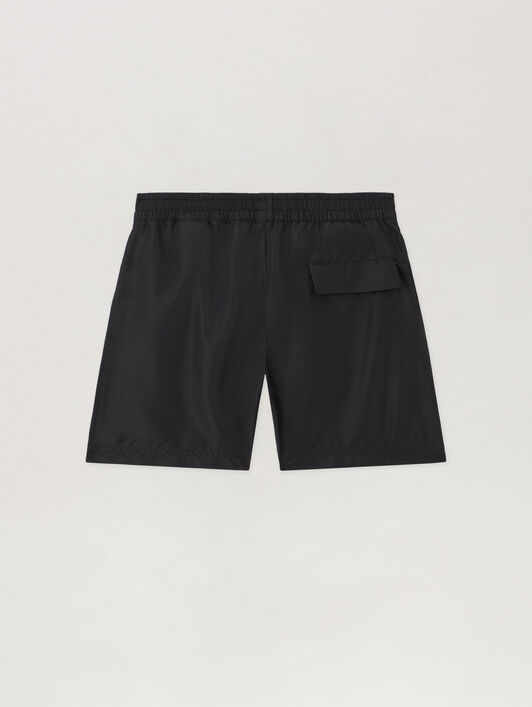 PALM ANGELS Overlogo Long Beachwear Short NERO/BLACK PBFD003S26FAB001