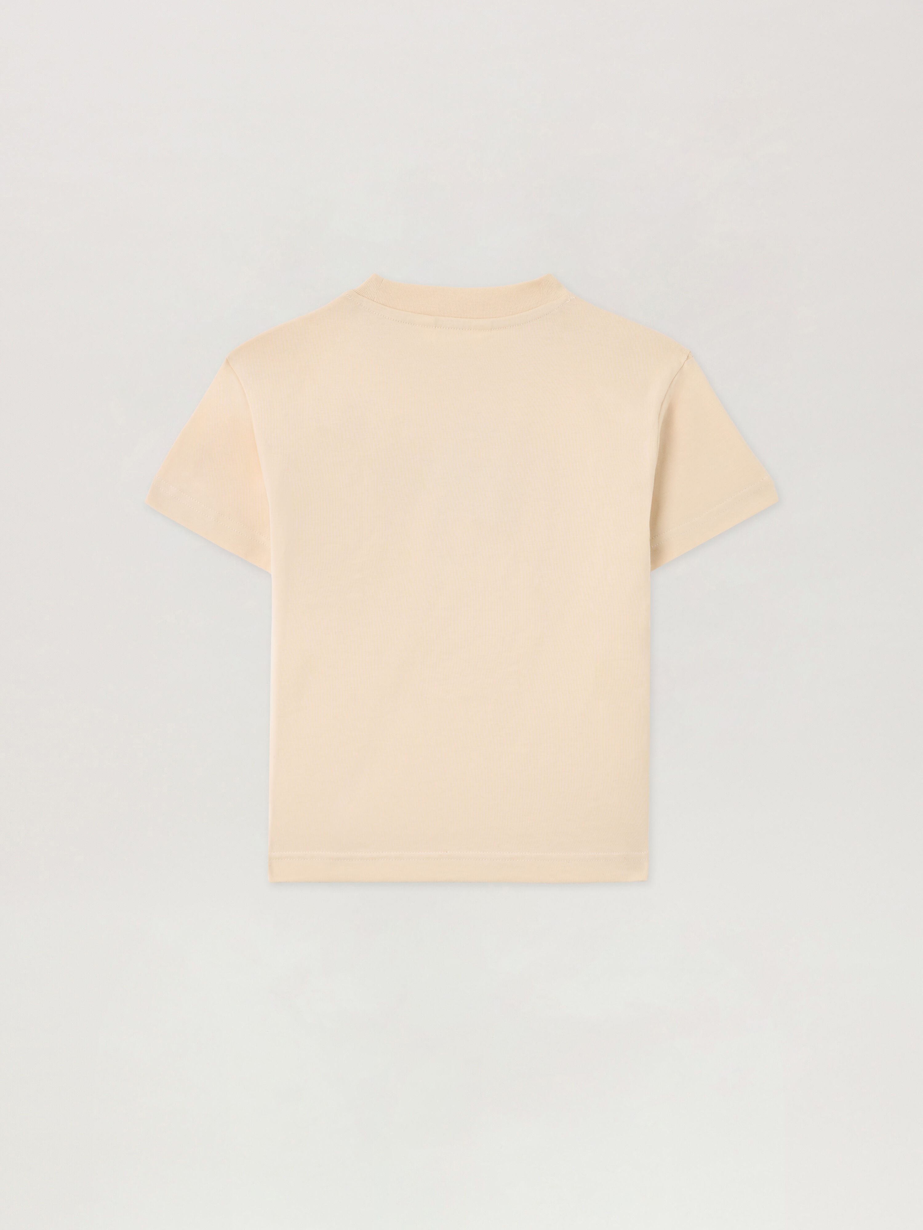 PALM ANGELS Palm Stamp. T-Shirt SABBIA/SAND PBAA003S26JER003