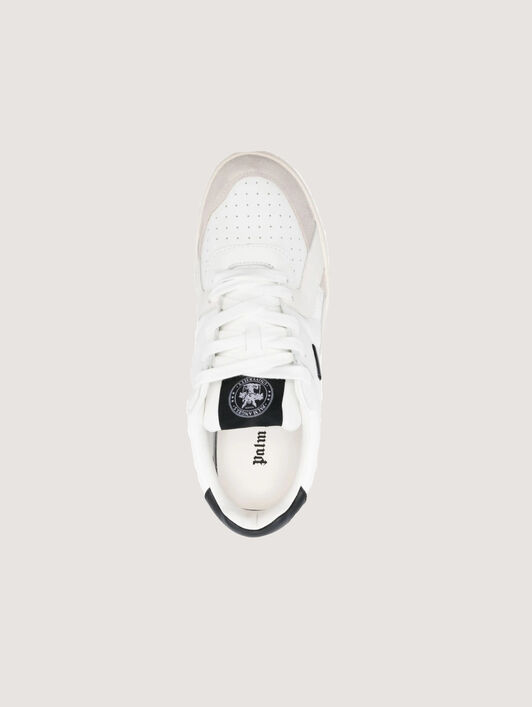 PALM ANGELS University White Sneakers WHITE BLACK PMIA078C99LEA001