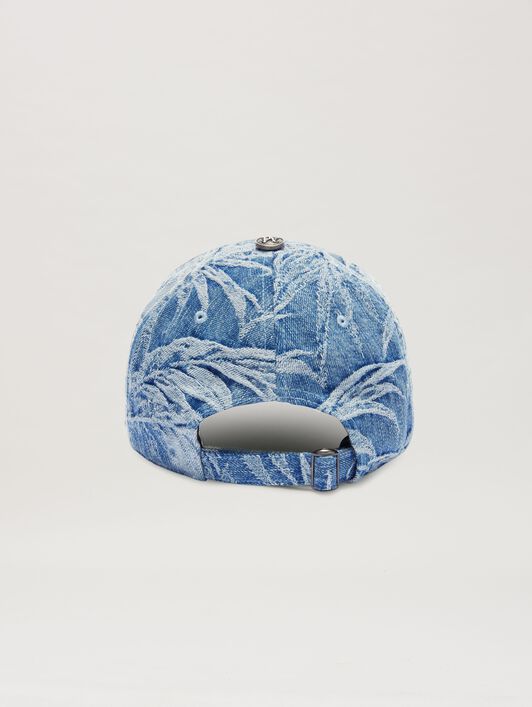 PALM ANGELS  Jacquared Palms Baseball cap LIGHT BLUE - LIGHT BLUE PMLB104S25FAB001