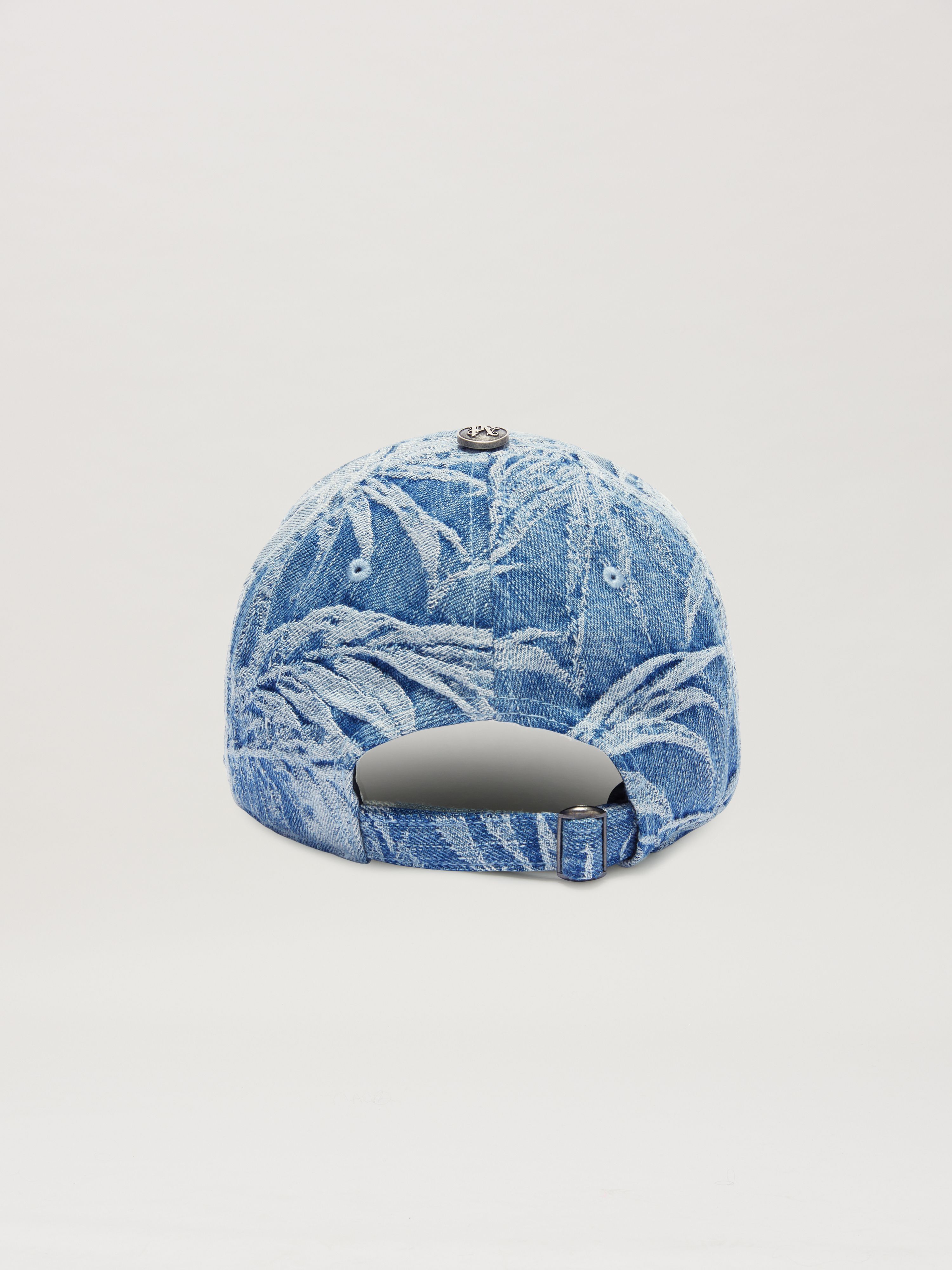 PALM ANGELS  Jacquared Palms Baseball cap LIGHT BLUE - LIGHT BLUE PMLB104S25FAB001