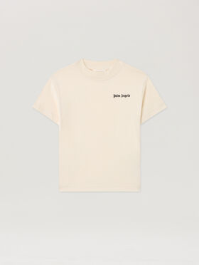 PALM ANGELS Logo. T-Shirt OFF WHITE PBAA003S26JER002