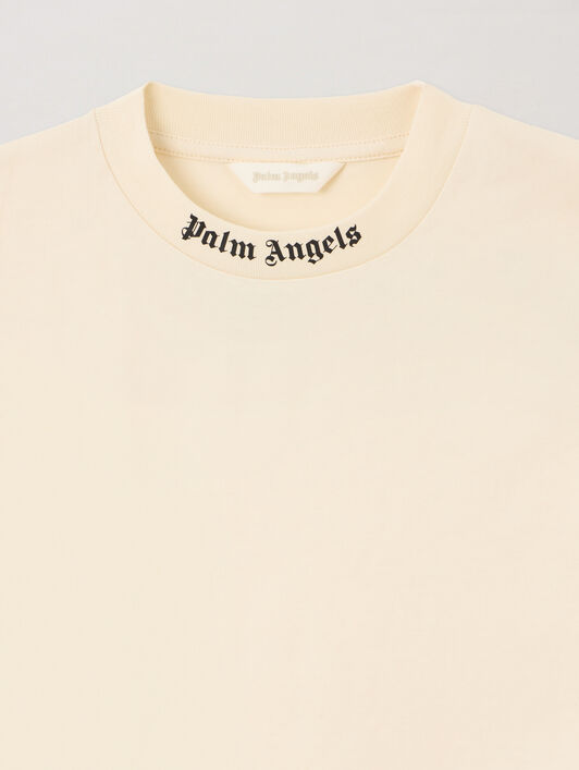 PALM ANGELS Overlogo Over T-Shirt OFF WHITE PBAA002S26JER001