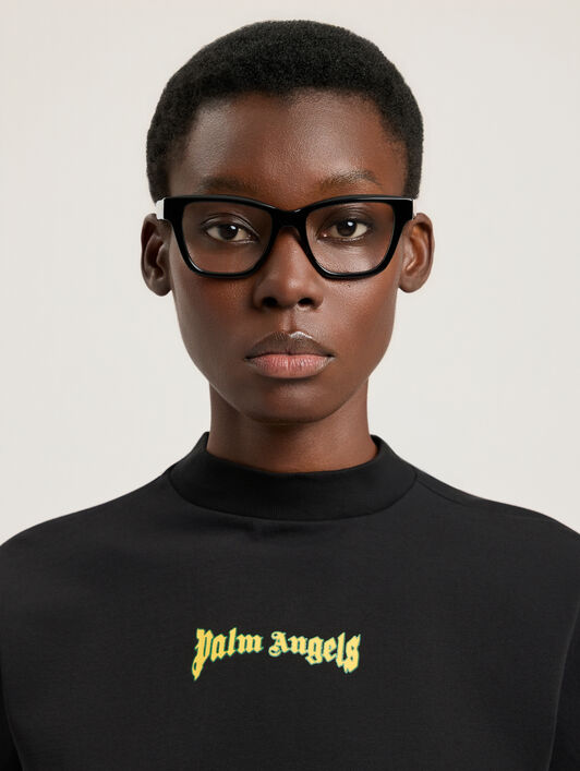 PALM ANGELS Style 5028 Eyewear SHINY BLACK PA5033100052