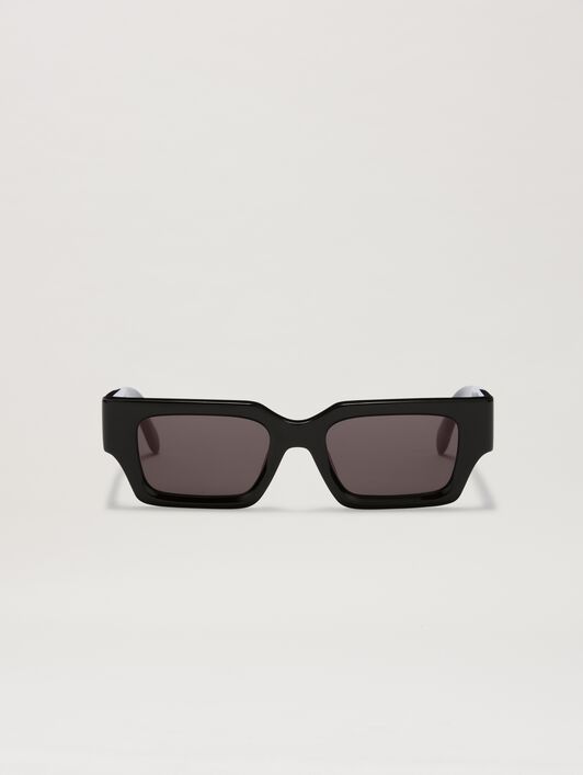 PALM ANGELS  Hyde sunglasses BLACK - DARK GREY PERI086C99PLA001