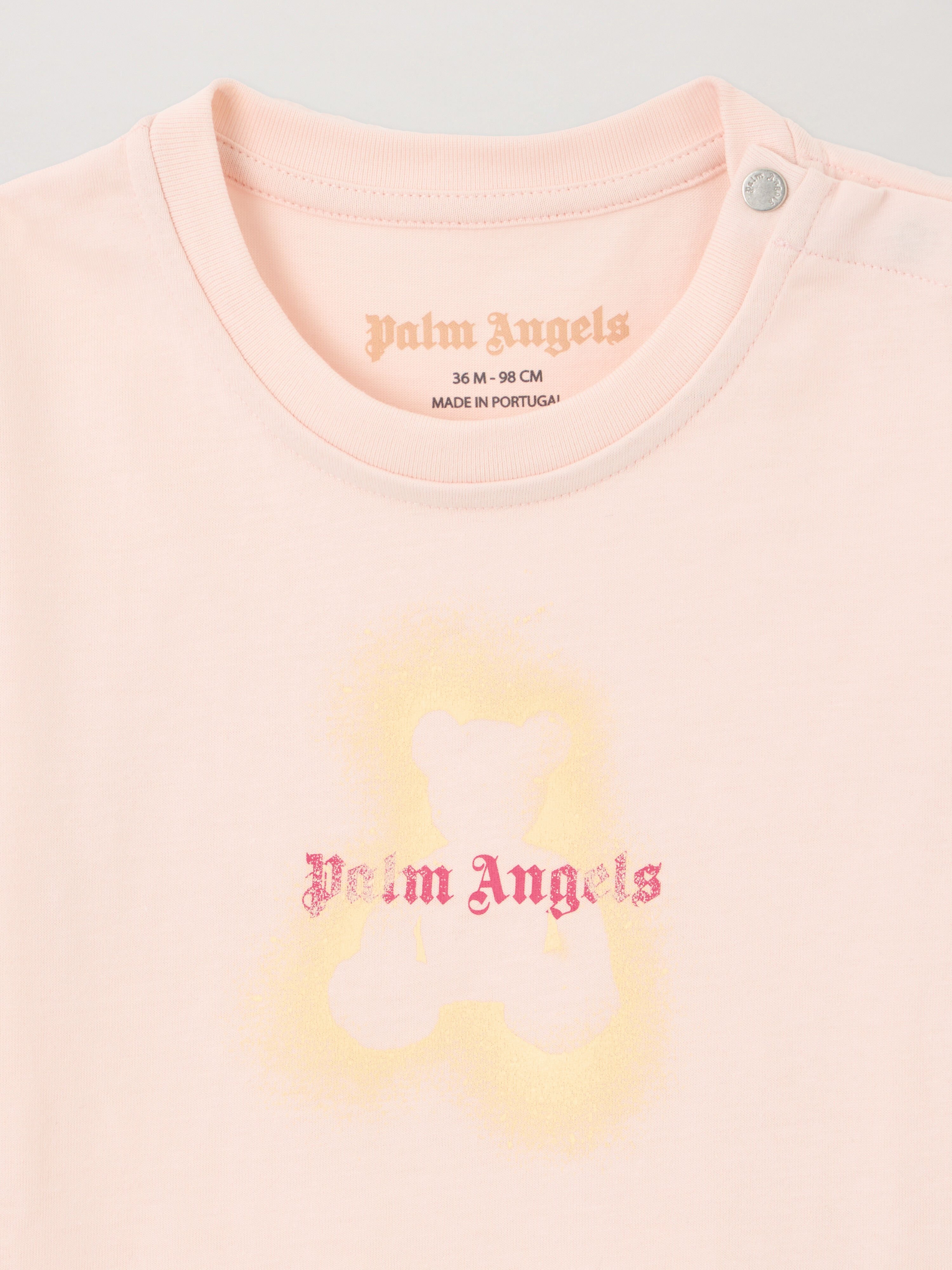 PALM ANGELS Spray Bear T-Shirt ROSA/PINK PGXB001S26JER001