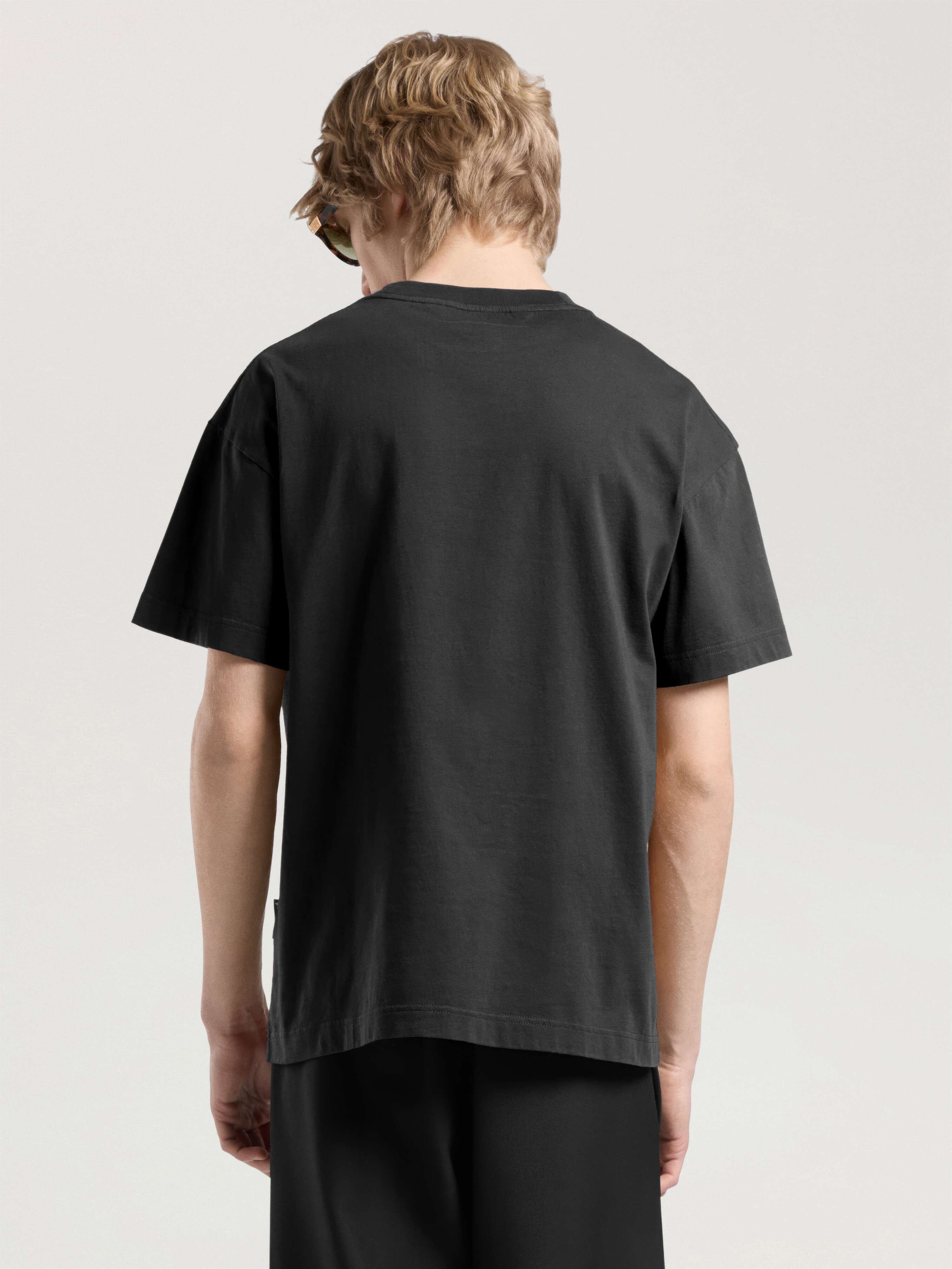 Palm Tree Regular T-Shirt PALM ANGELS Palm Tree Regular T-Shirt BLACK - OFF WHITE PAMAA01F26JR02