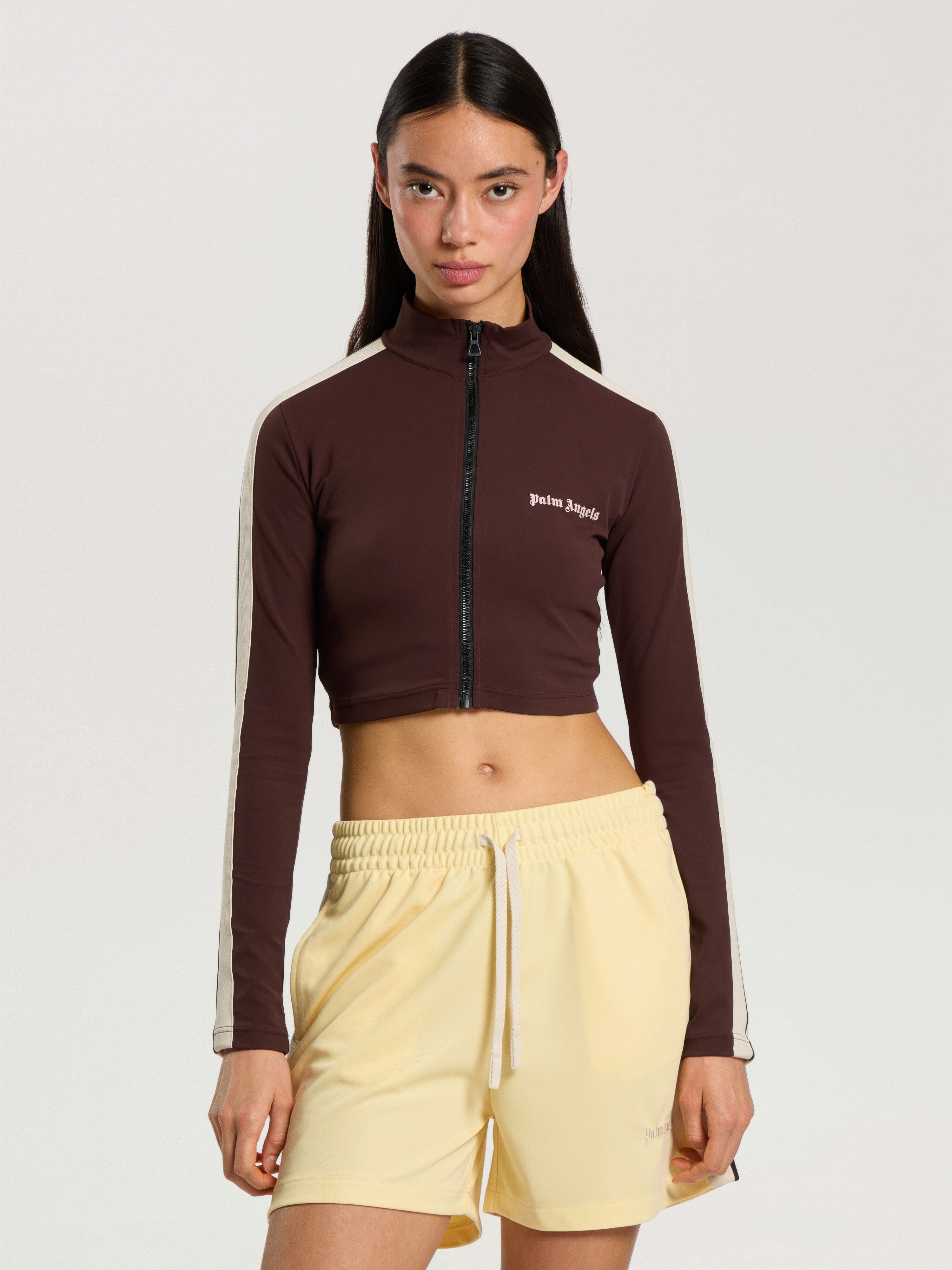 Classic Logo Training Jacket PALM ANGELS Classic Logo Training Jacket MAUVE - ROSE PINK PAWVO04F26FB01