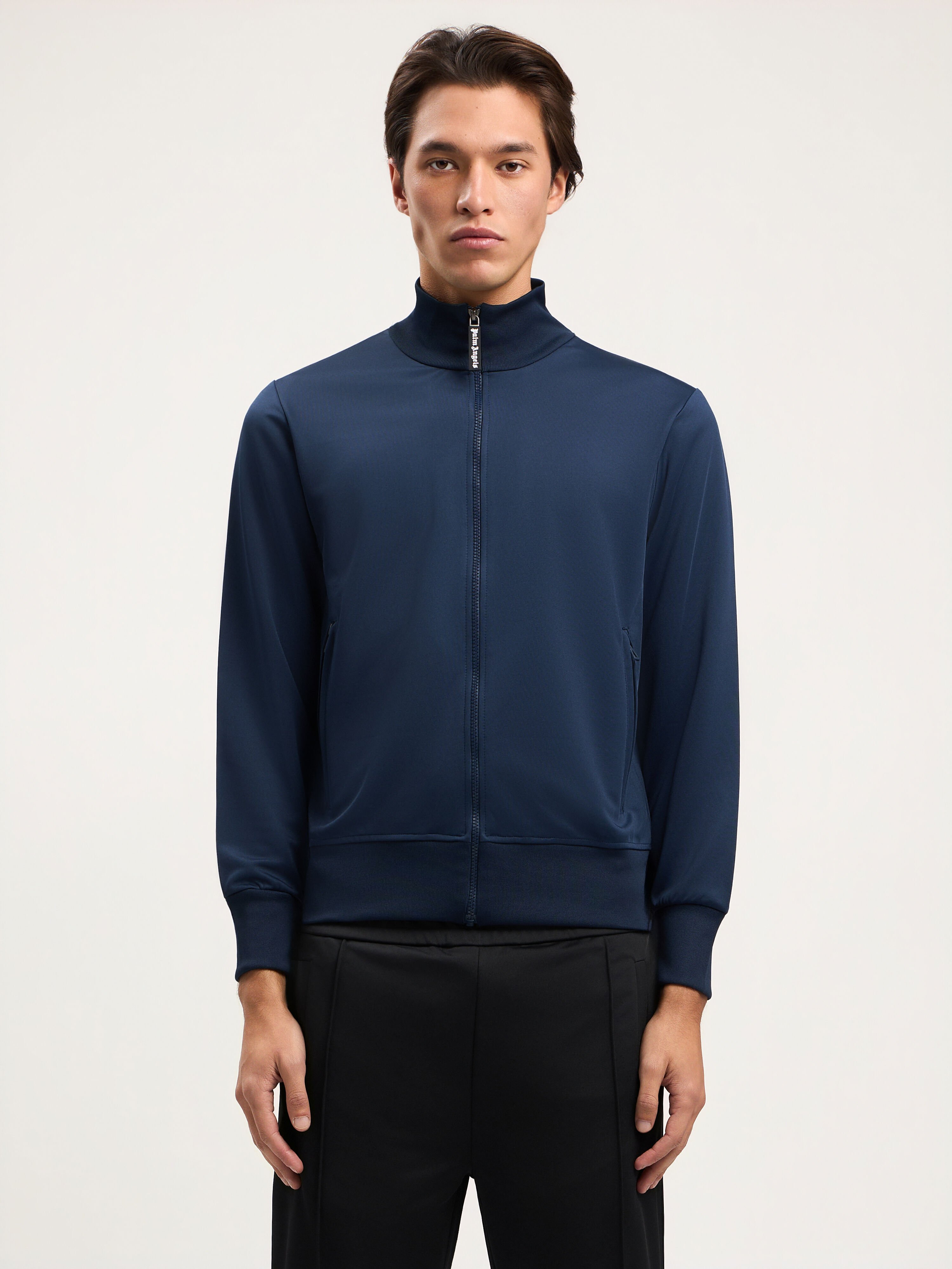 Curved Logo Track Jacket PALM ANGELS Curved Logo Track Jacket NAVY BLUE OFF WHITE PMBD089S26FAB001