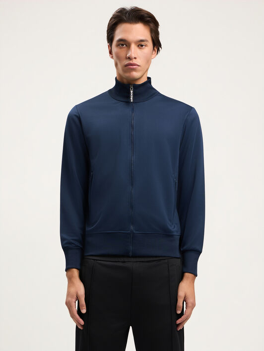 Curved Logo Track Jacket PALM ANGELS Curved Logo Track Jacket NAVY BLUE OFF WHITE PMBD089S26FAB001