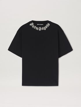 PALM ANGELS Flame logo T-shirt WHITE PMAA001C99JER027