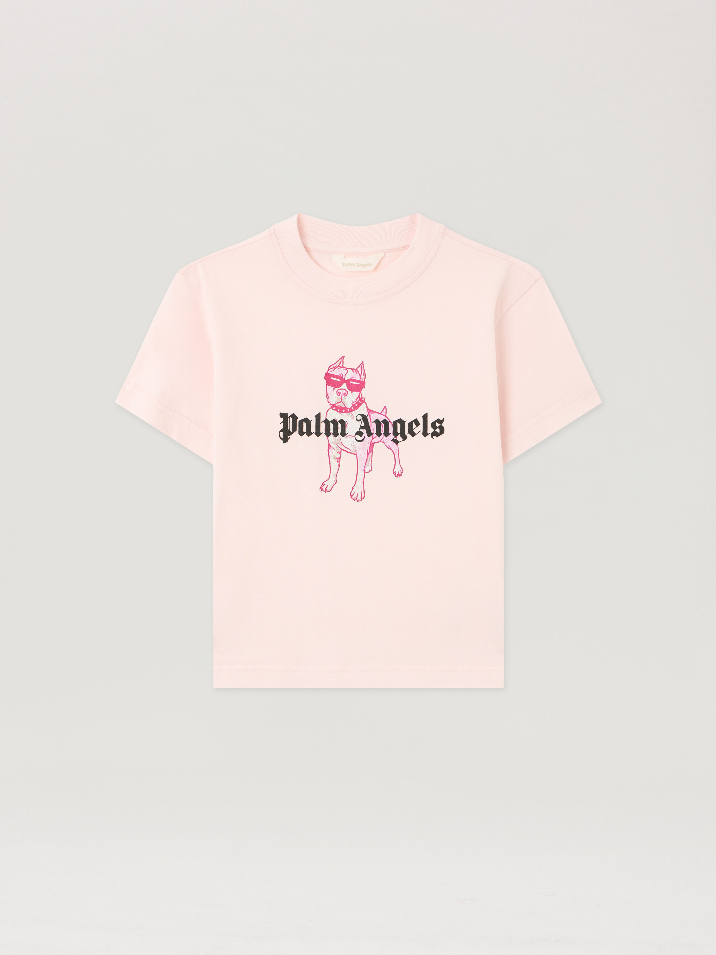 PALM ANGELS Palm Dog T-Shirt ROSA/PINK PGAA002S26JER009