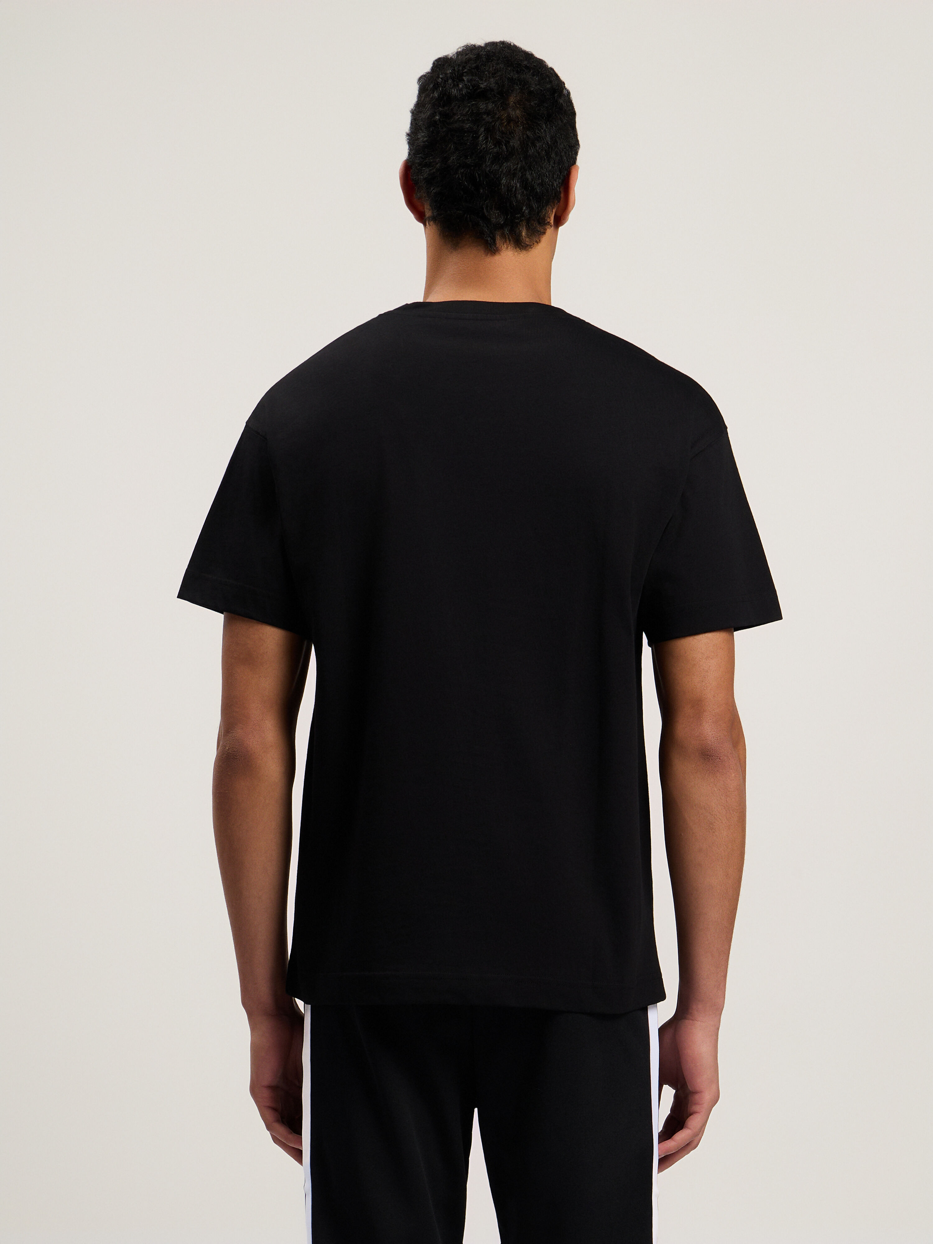 PALM ANGELS Spray City Milan T-Shirt Black/Yellow PMAA109T26JER004