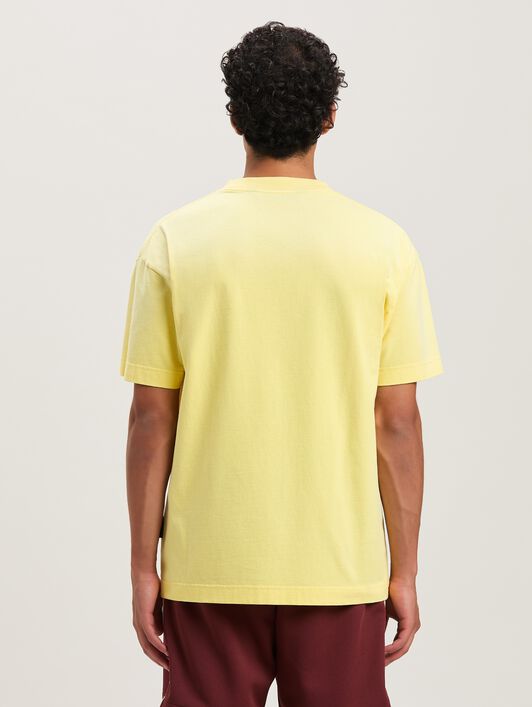 PALM ANGELS  Paradise T-shirt GIALLO - BLU PMAA001S25JER001