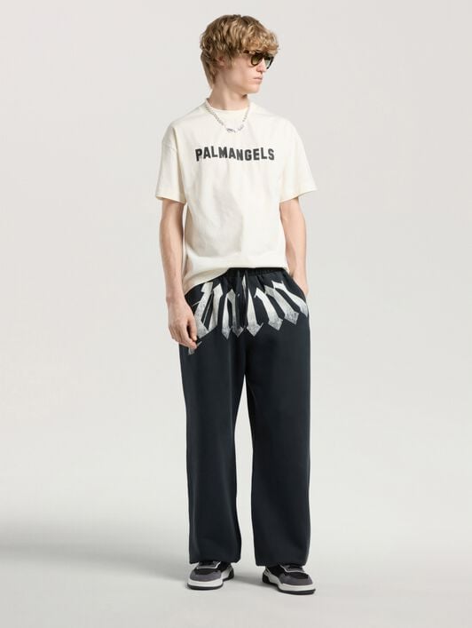 Palm Hills Regular T-Shirt PALM ANGELS Palm Hills Regular T-Shirt OFF WHITE - BLACK PAMAA01W26JR18