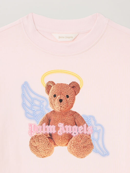 PALM ANGELS Bear Angel T-Shirt ROSA/PINK PGAA002S26JER001