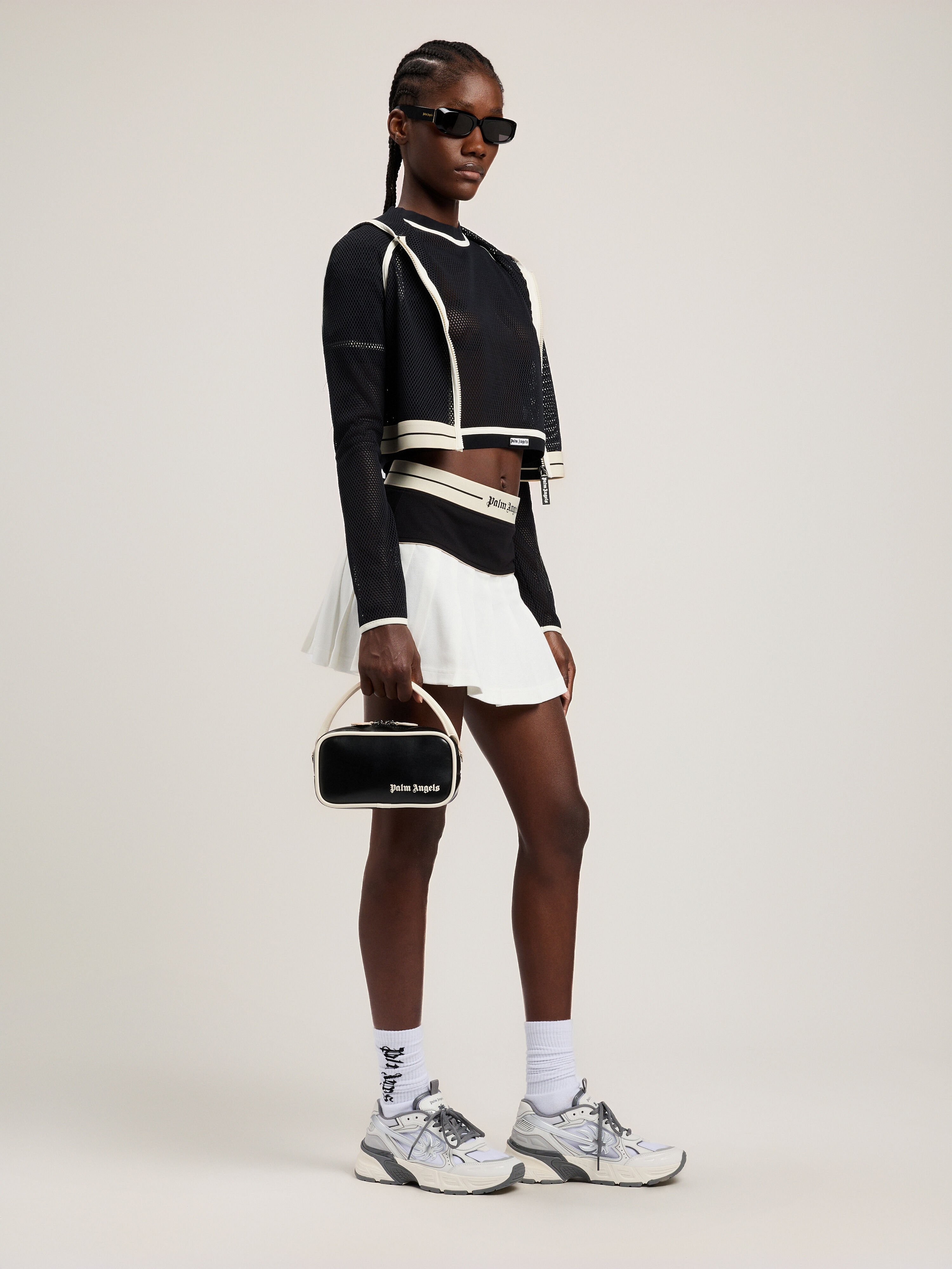 Classic Logo Crossbody Bag in BLACK OFF WHITE for Women | Palm Angels®