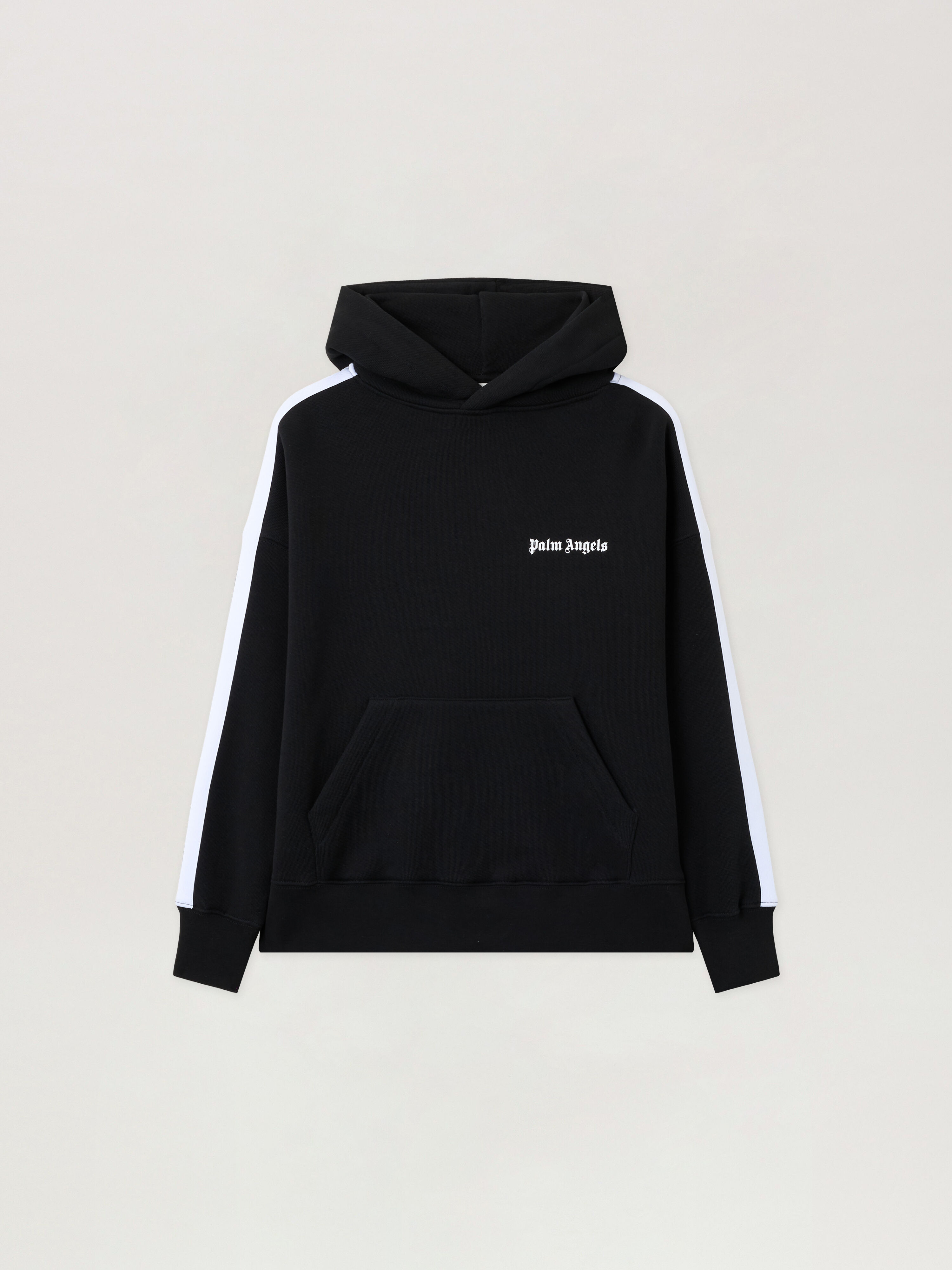 新品【 Palm Angels 】OVERSIZED TRACK HOODIE Track Hoodie in BLACK WHITE for Women | Palm Angels®