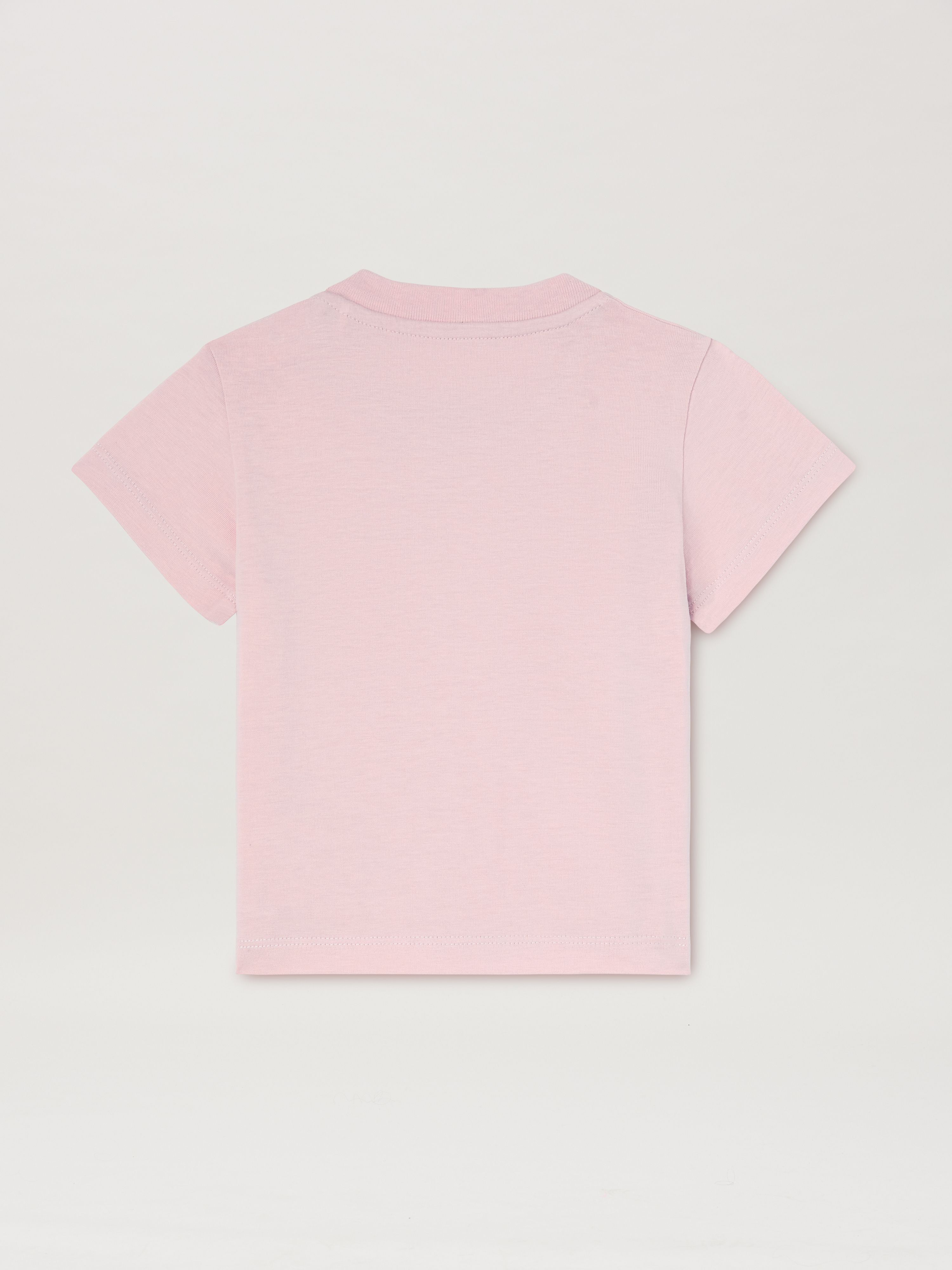 PALM ANGELS  The Palm T-shirt LIGHT PINK OFFWHITE PGXB001S25JER003