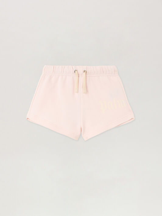 PALM ANGELS Overlogo Sweat Short ROSA/PINK PGCI005S26FLE002