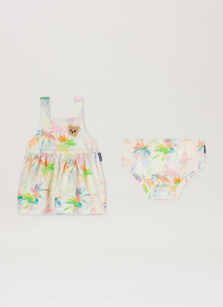 AOP PALMS STRAP DRESS