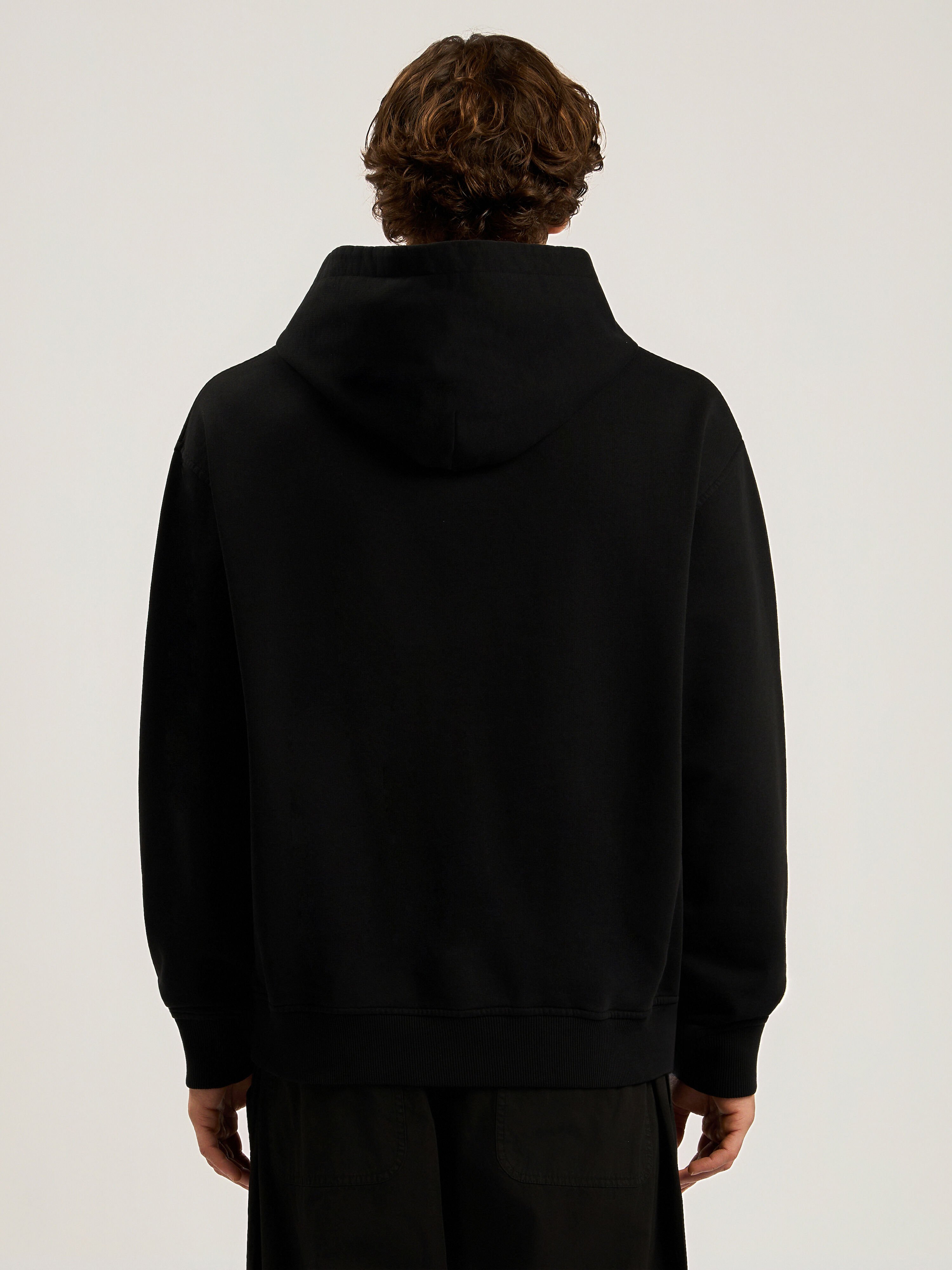 Neck Logo Regular Hoodie PALM ANGELS Neck Logo Regular Hoodie BLACK - OFF WHITE PAMBB03F26FL01