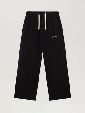 Classic Logo Loose Pants PALM ANGELS Classic Logo Loose Pants BLACK - OFF WHITE PAMCA04F26FB01