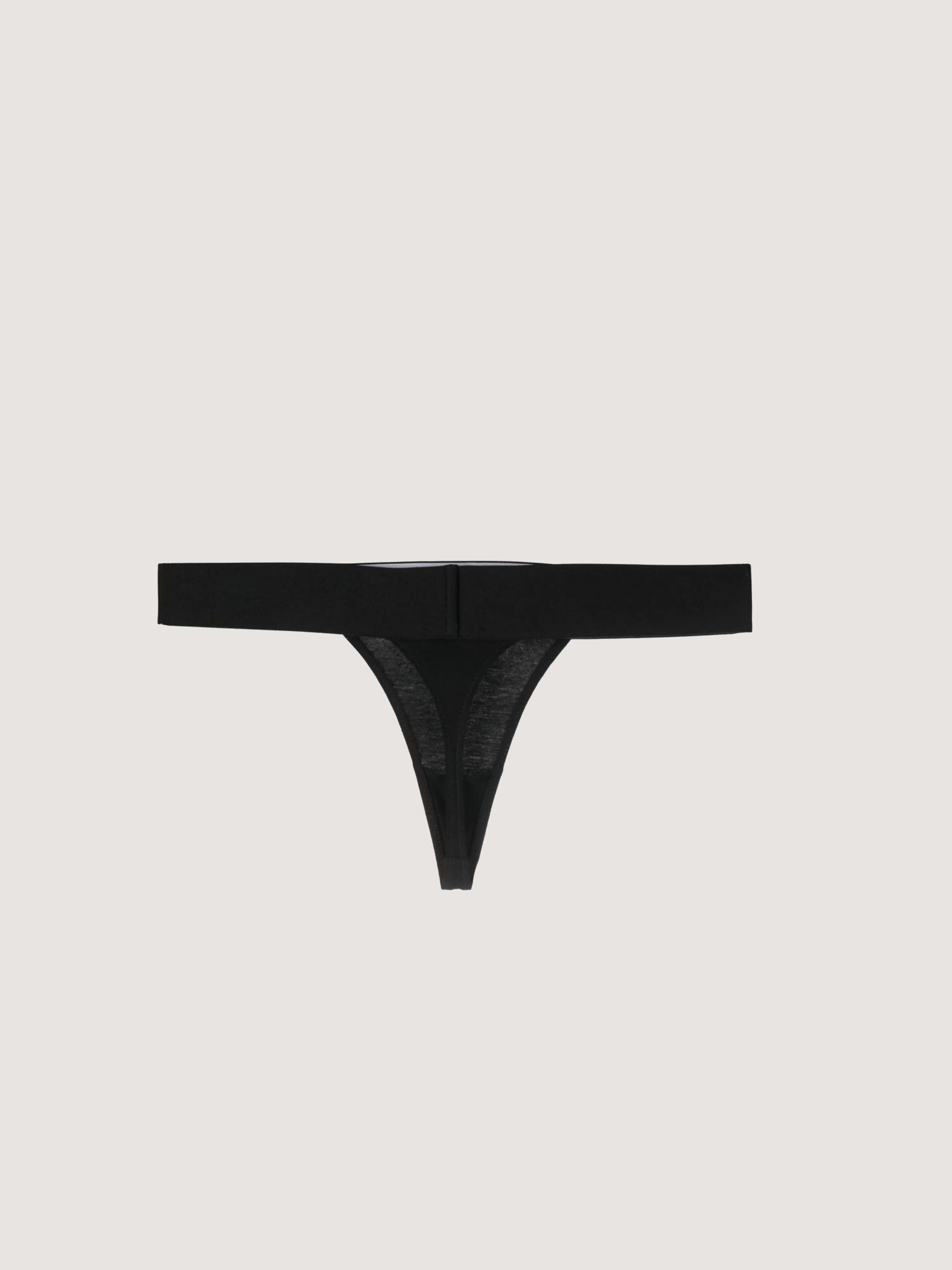 PALM ANGELS Classic Logo Thong BLACK WHITE PWUF001C99FAB001
