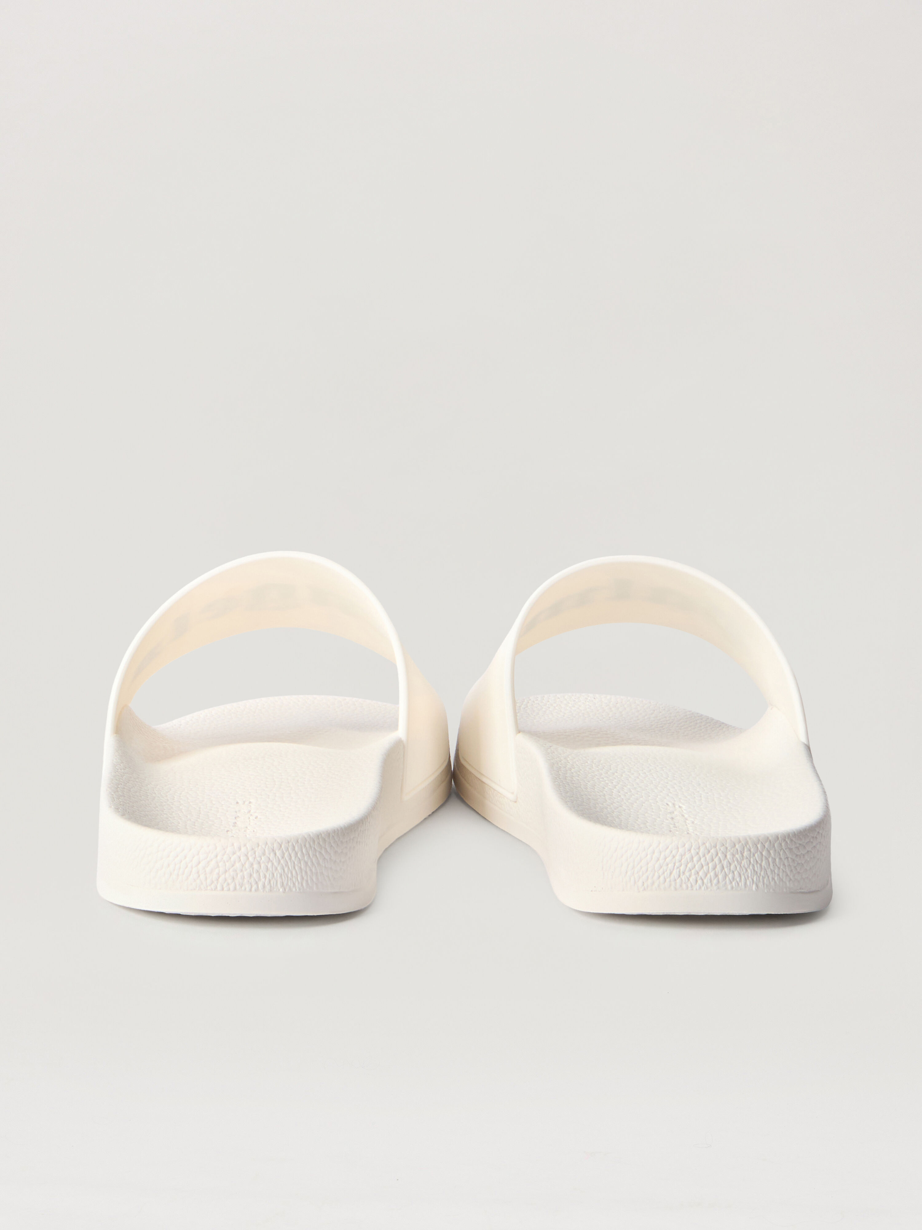 PALM ANGELS Big Logo Sliders OFF WHITE BLACK PMIC018S26MAT003