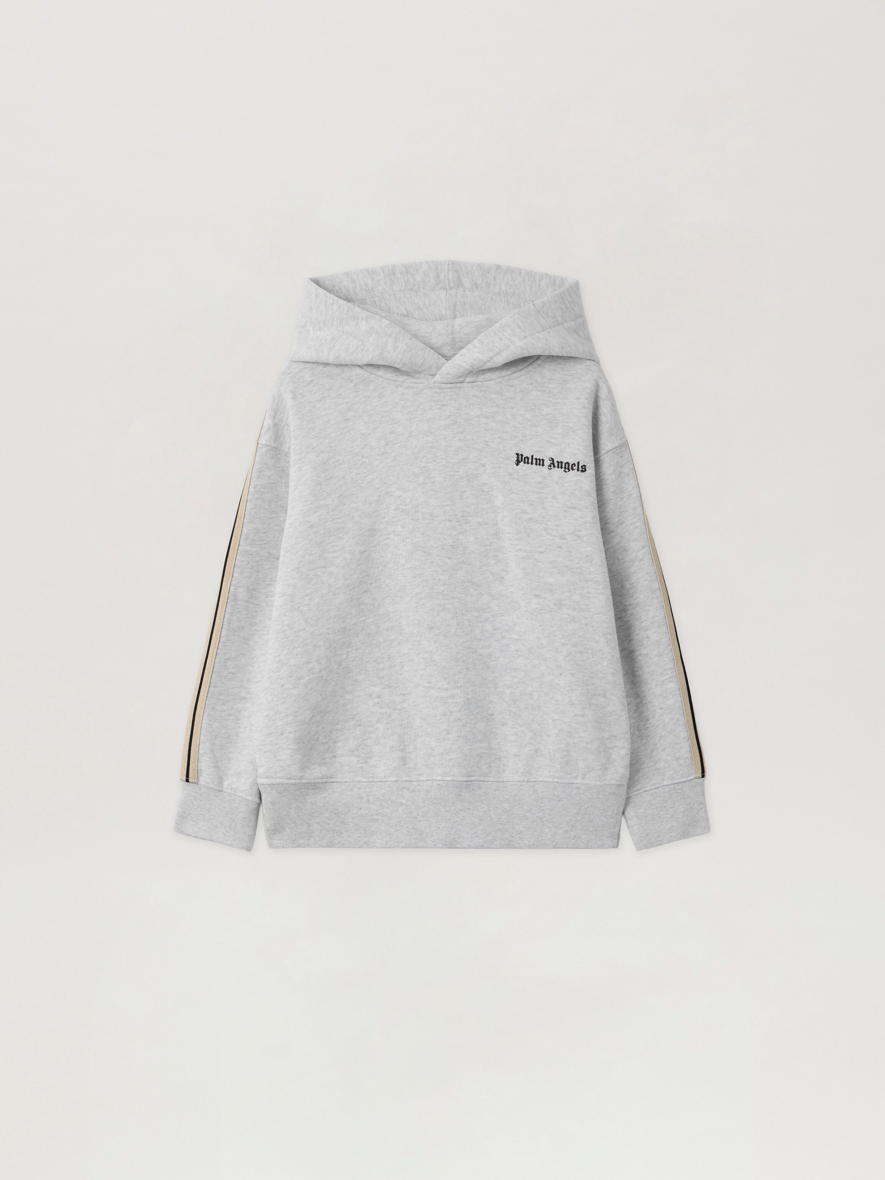 PALM ANGELS Pa Minitrack Regular Hoodie GREY MELANGE - BLACK PBBB012F25FLE008