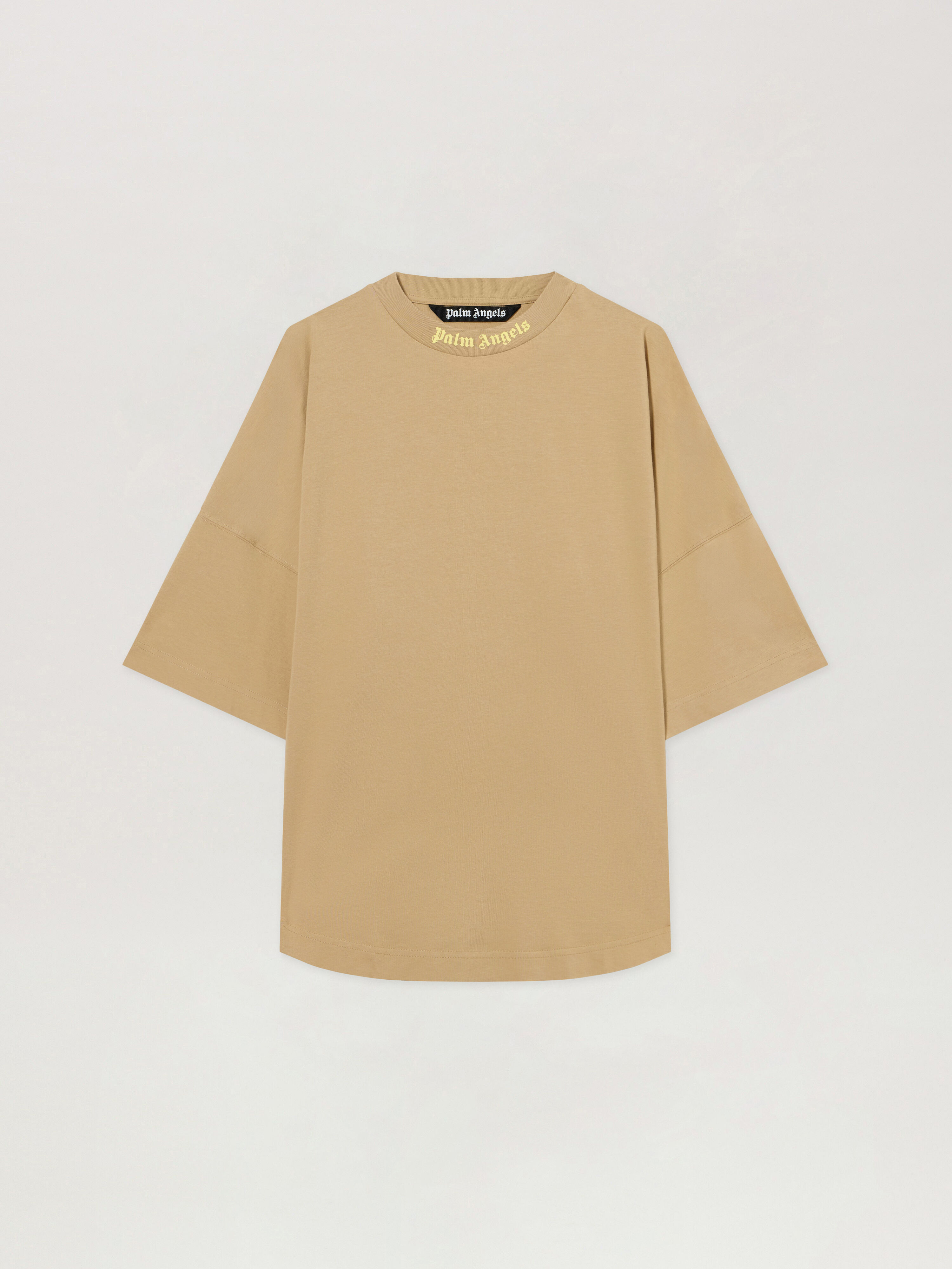 T-Shirt Oversize Con Logo Classico PALM ANGELS T-Shirt Oversize Con Logo Classico KAKI - LIGHT YELLOW PAMAA05F26JR02