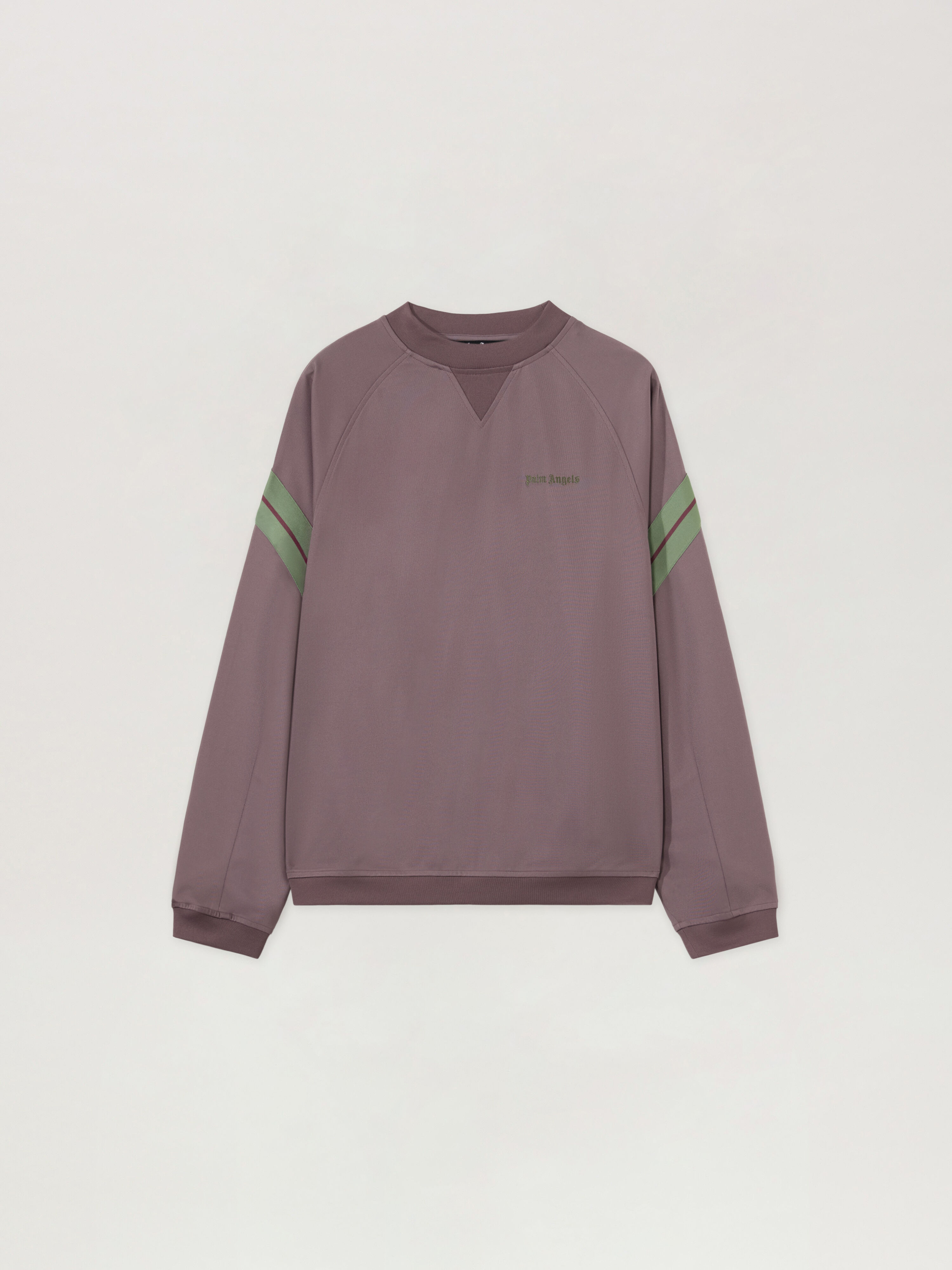 Urban Logo Track Crewneck PALM ANGELS Urban Logo Track Crewneck MAUVE - SAGE PAMBF01F26FB01