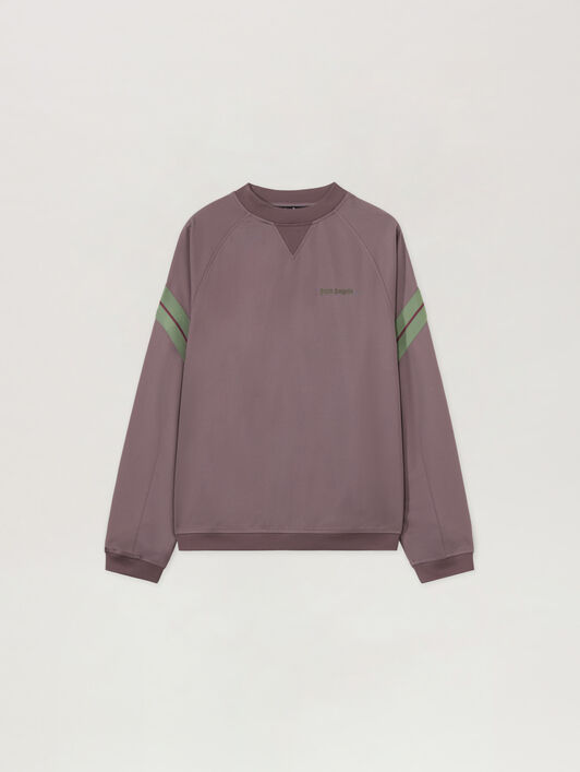 Urban Logo Track Crewneck PALM ANGELS Urban Logo Track Crewneck MAUVE - SAGE PAMBF01F26FB01