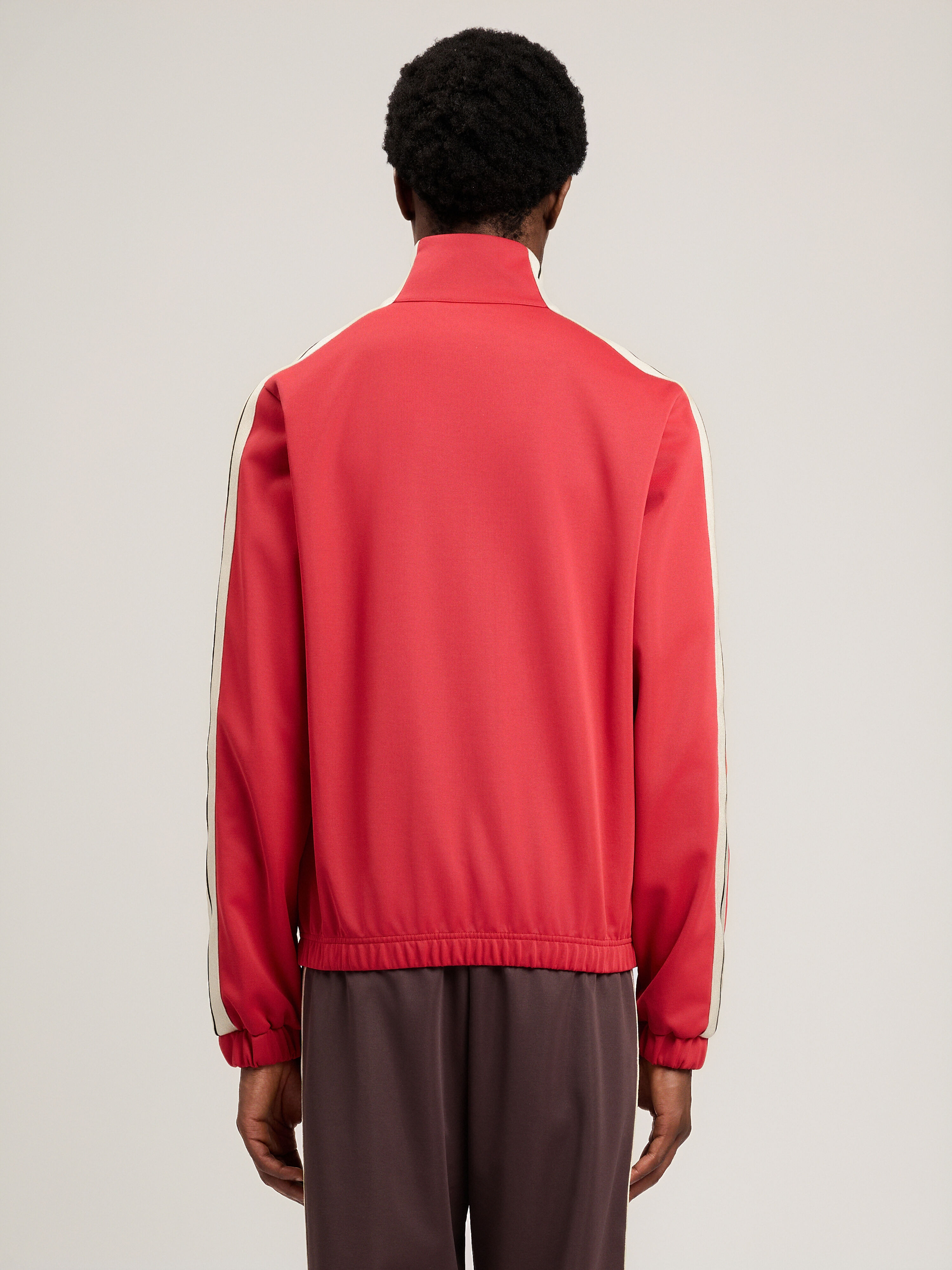 PALM ANGELS Classic Logo Vintage Track Jacket RED OFF WHITE PMBD08NS26FAB001
