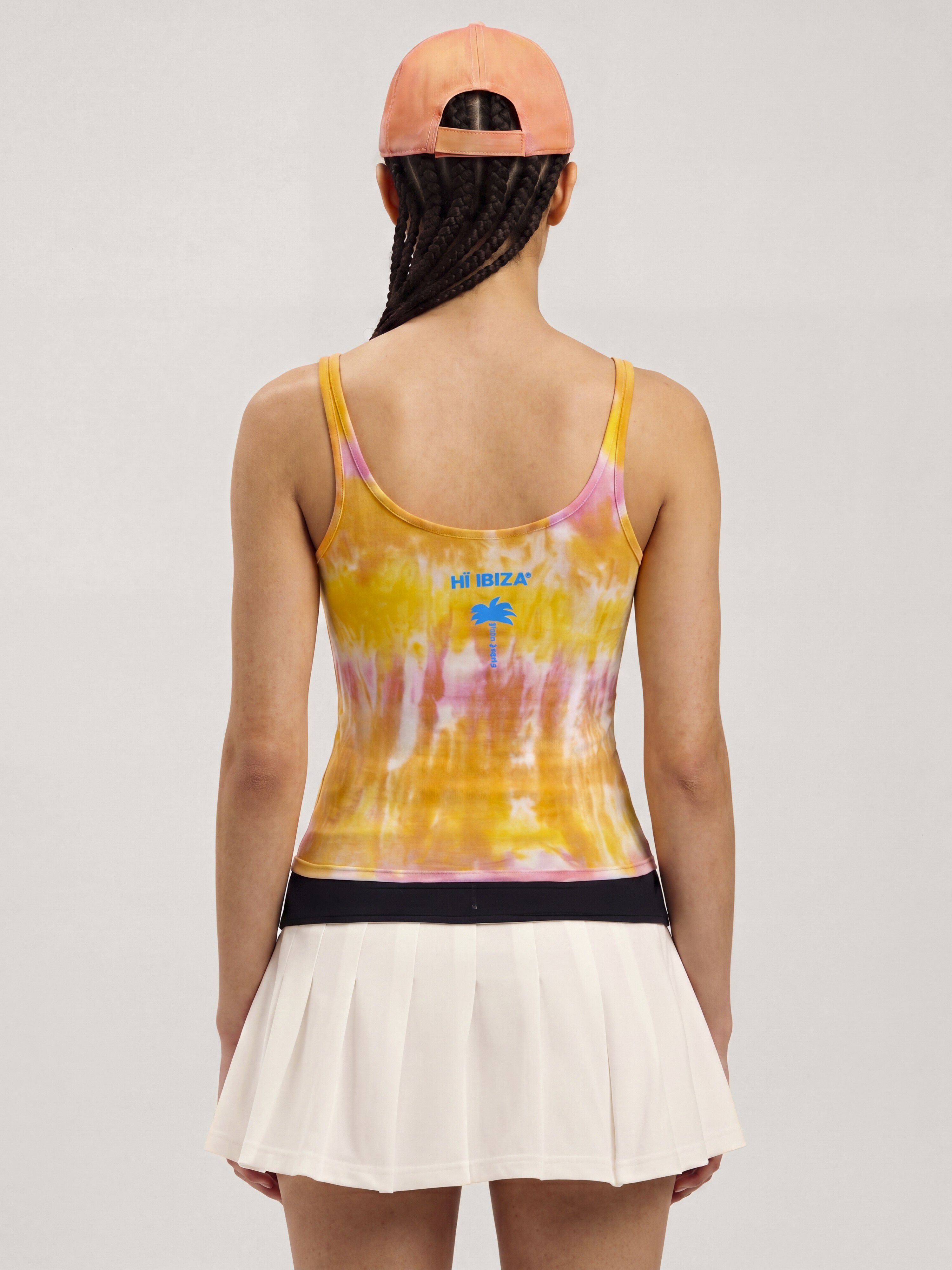 PALM ANGELS Palm Angels x Hï Ibiza Tie-dye Tank Top ORANGE - YELLOW PAWAC007JR001